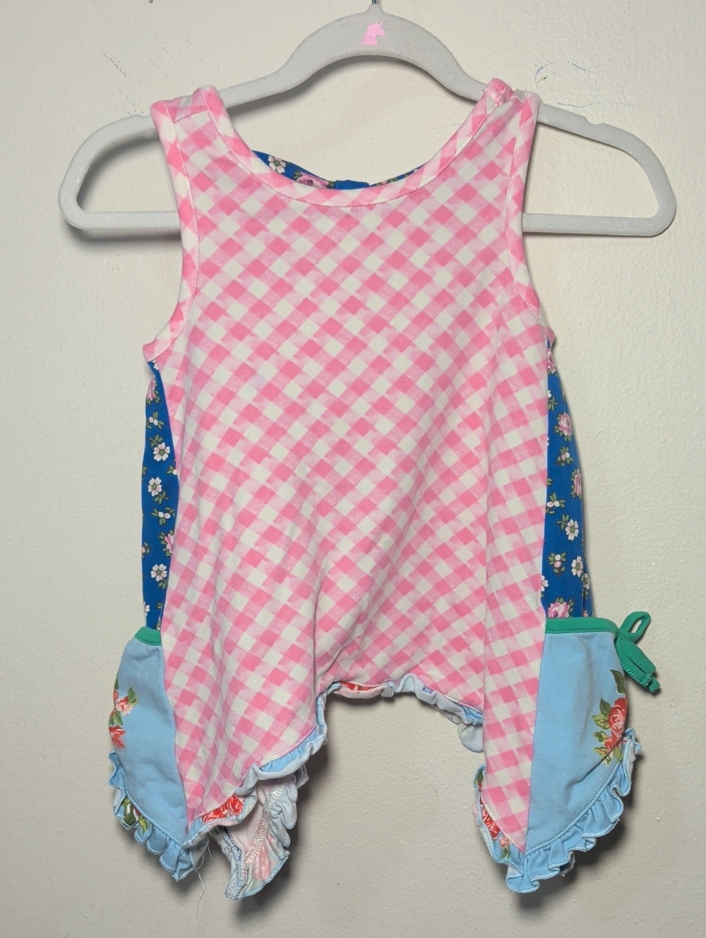 Matilda Jane Brilliant Daydream Carefree Summer Tunic Pink Blue Girls Size 2